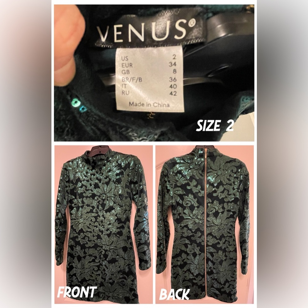 Sequin Embellished Green Jacket